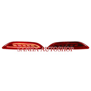 ไฟทับทิมกันชนท้ายมีไฟ Led Honda City ปี 2014,2015,2016