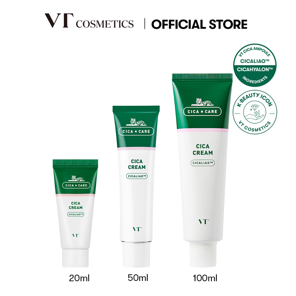 [ Vt COSMETICS ] CICA cream 20ml/50ml/100ml Centella asiatica soothing cream
