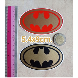 สติ๊กเกอร์แบทแมน 5.4x9cm. batman สติ๊กเกอร์ติดรถยนต์ ติดผนัง ติดของเล่น การ์ตูน ยอดมนุษย์