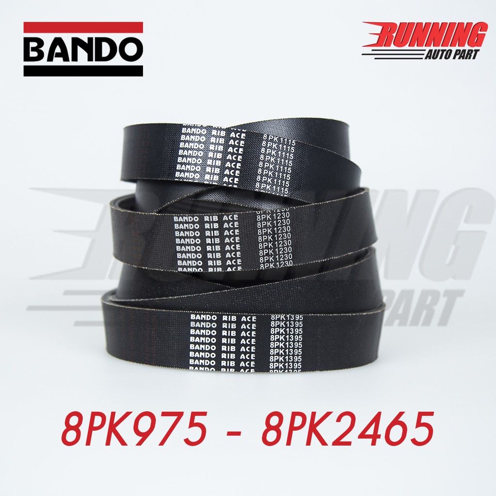 8PK BANDO RIB ACE สายพานหน้าเครื่อง BANDO 8PK 1400 - 8PK 1590