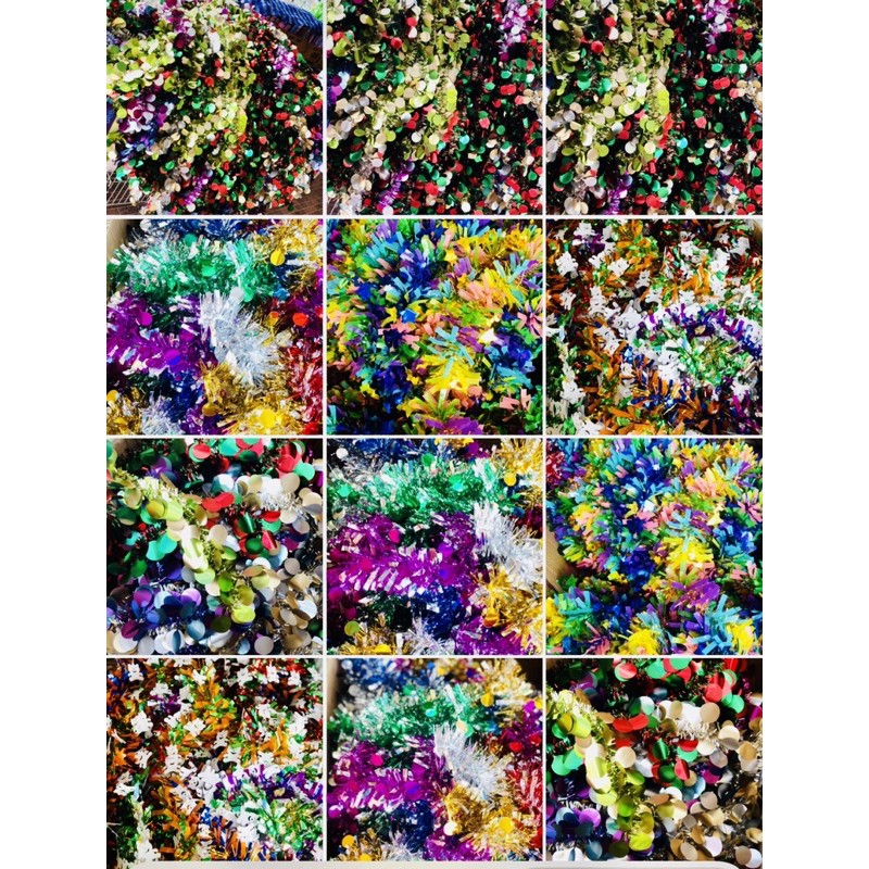 สายรุ้งตกแต่ง สายรุ้งประดับปีใหม่(ขายราคาส่งเป็นโหล1แพคมี12เส้นคละสีไว้ทุกสี