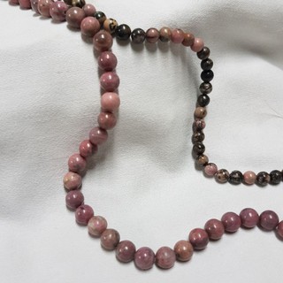 Rhodonite Stone กำไลหินนำโชค โรโดไนต์ blackpink หินบำบัดรัก