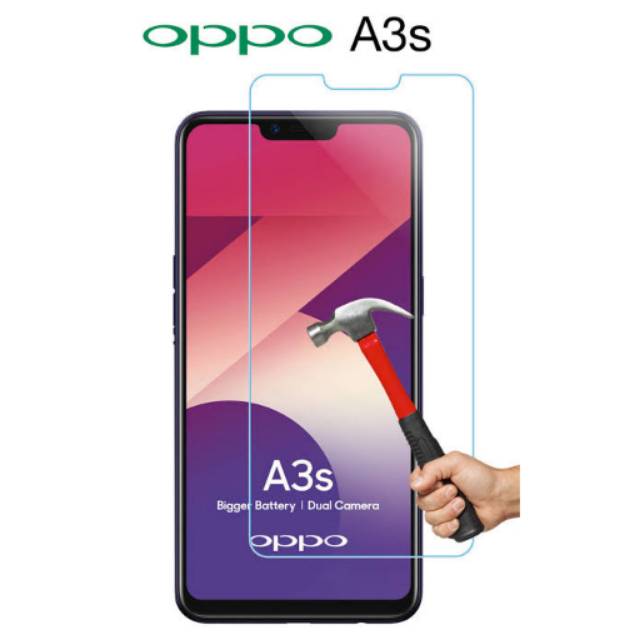 ฟิล์มกระจกนิรภัย OPPO A3S CLEAR