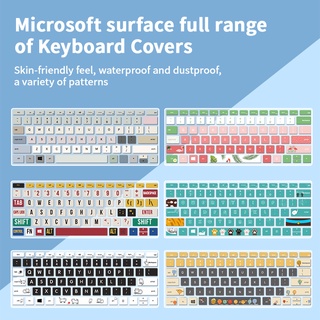 Microsoft Surface Pro7/6/5/4/x Surface Pro8 /9 Notebook Keyboard Film Laptop2 Go Book 2 Tablet Two-in-one Dust Cover Painted Keyboard Film Keyboard Protector Cover