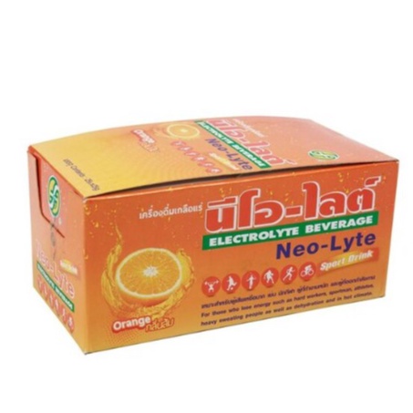 Neo-Lyte เครื่องดื่มเกลือแร่ ตรา นีโอ-ไลต์ เกลือแร่ สำหรับ ออกกำลังกาย ขนาด 25 กรัม กล่องใหญ่ บรรจุ 50 ซอง (50X00993)