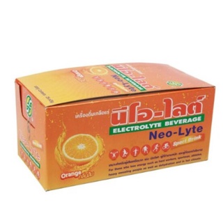 Neo-Lyte เครื่องดื่มเกลือแร่ ตรา นีโอ-ไลต์ เกลือแร่ สำหรับ ออกกำลังกาย ขนาด 25 กรัม กล่องใหญ่ บรรจุ 50 ซอง (50X00993)