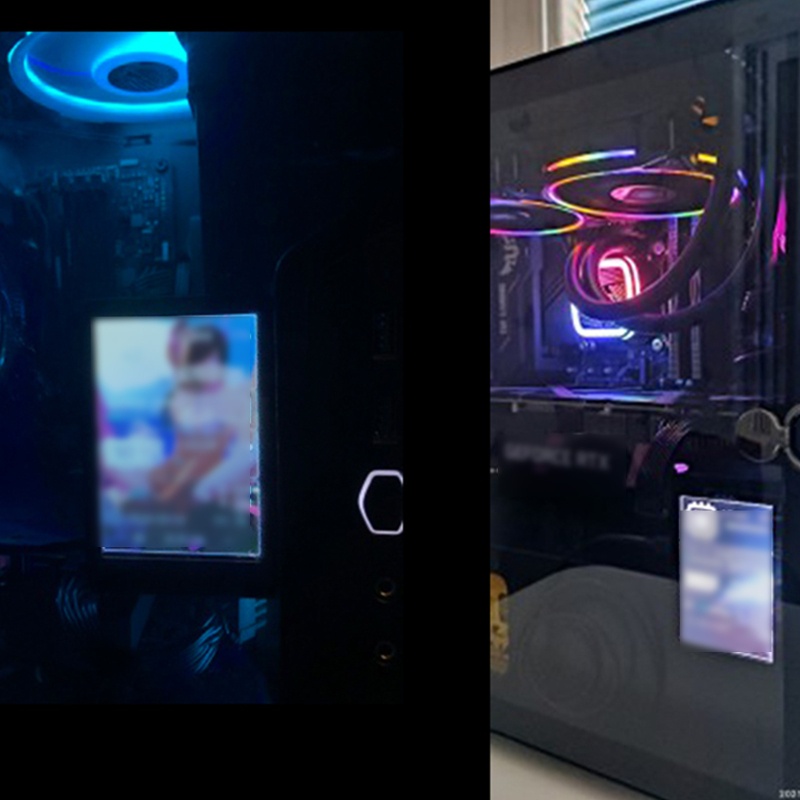 RR จอคอมพิวเตอร์สําหรับ Mini ITX สําหรับกรณี CPU GPU 3.5 นิ้ว IPS TYPE-C รอง Scr
