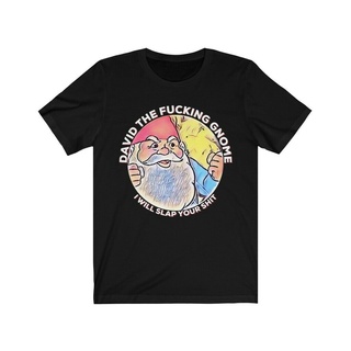 เสื้อยืด ผ้าฝ้าย พิมพ์ลาย David The Gnome แฟชั่นตลก สําหรับผู้ชายSize S-5XL