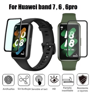 สําหรับ Huawei band 7 ป้องกันหน้าจอ Huawei band 6 / Huawei band 6 pro / Honor band 6 3D โค้ง ป้องกัน ฟิล์ม Huawei band 7 ฟิล์มไฮโดรเจล นิ่ม หน้าจอ Huawei band 6 ป้องกัน