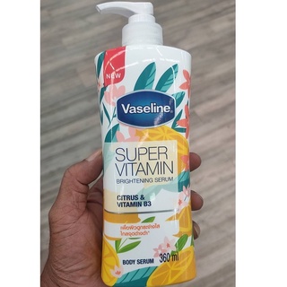 Vaseline โลชั่น ผลิตภัณฑ์บำรุงผิวกาย 380ml วาสลีน ซุปเปอร์วิตามิน ไวท์เทนนิ่งเซรั่ม CITRUS &amp; VITAMIN B3 Vaseline body lo