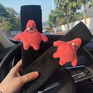 Spot 🌹👌Auto Accessories Seat Belt Cover Insurance Shoulder Cover Longthen Cute Cartoon Car Accessories Set