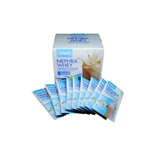 KOKORI NEPHRA Whey Protein 1กล่อง 30 ซอง 1ซองมีโปรตีน 11 กรัม 50 แคลอรี่ ไขมันต่ำ มีคอลลาเจนวิตามิน เวย์โปรตีนทานง่าย