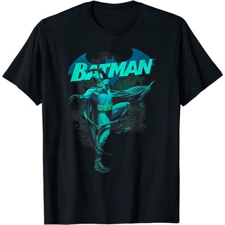 เสื้อยืดพิมพ์ลายแฟชั่น ไอเทมเด็ด!!เสื้อยืด พิมพ์ลายค้างคาว Batman สีฟ้า สําหรับครอบครัว และผู้ใหญ่