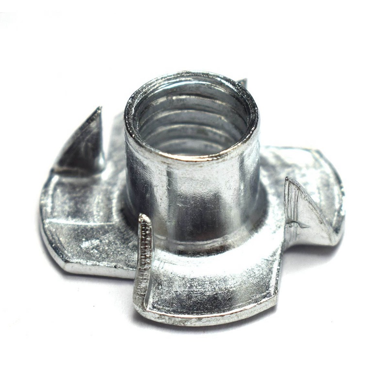 ถั่วโลหะ M8 Captive T Nuts Pronged Tee สําหรับถั่ว 50 ชิ้น gouyu77.th