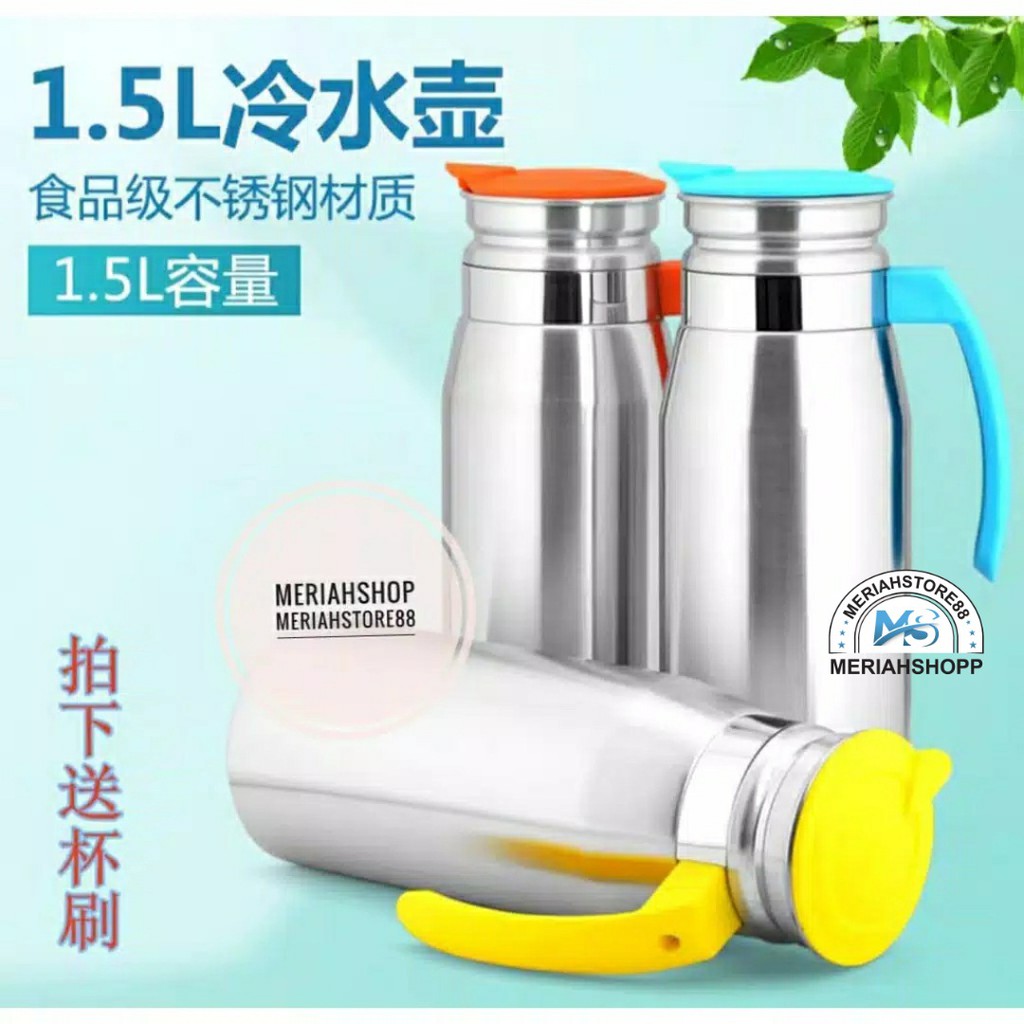 TERMOS TOKO KOREA 1.4 Ltr IMPORT Stainless Kettle Rubber LID Thermos Water Bottle รับประกันคุณภาพ!!!