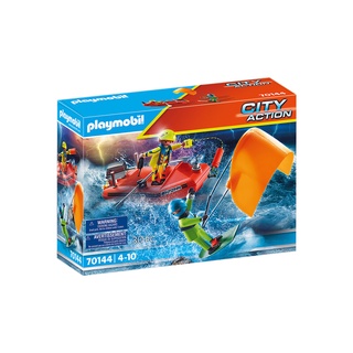 Playmobil 70144 Sea Rescue Kitesurfer Rescue with Speedboat กู้ภัยทางทะเล นักเล่นไคท์เซิร์ฟกับสปีดโบ้ท