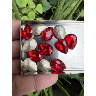 crystal Red siam 10x14 pear shape dor decoration 10 p