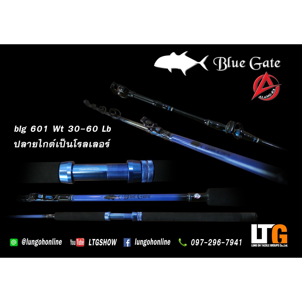 🎣 คันเบ็ดตกปลา คัน Alang-Ka Blue Gate 1ท่อน