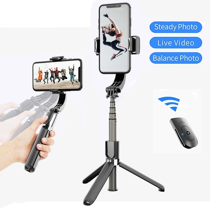 L08 Wireless Bluetooth Selfie Stick Handheld Gimbal Stabilizer