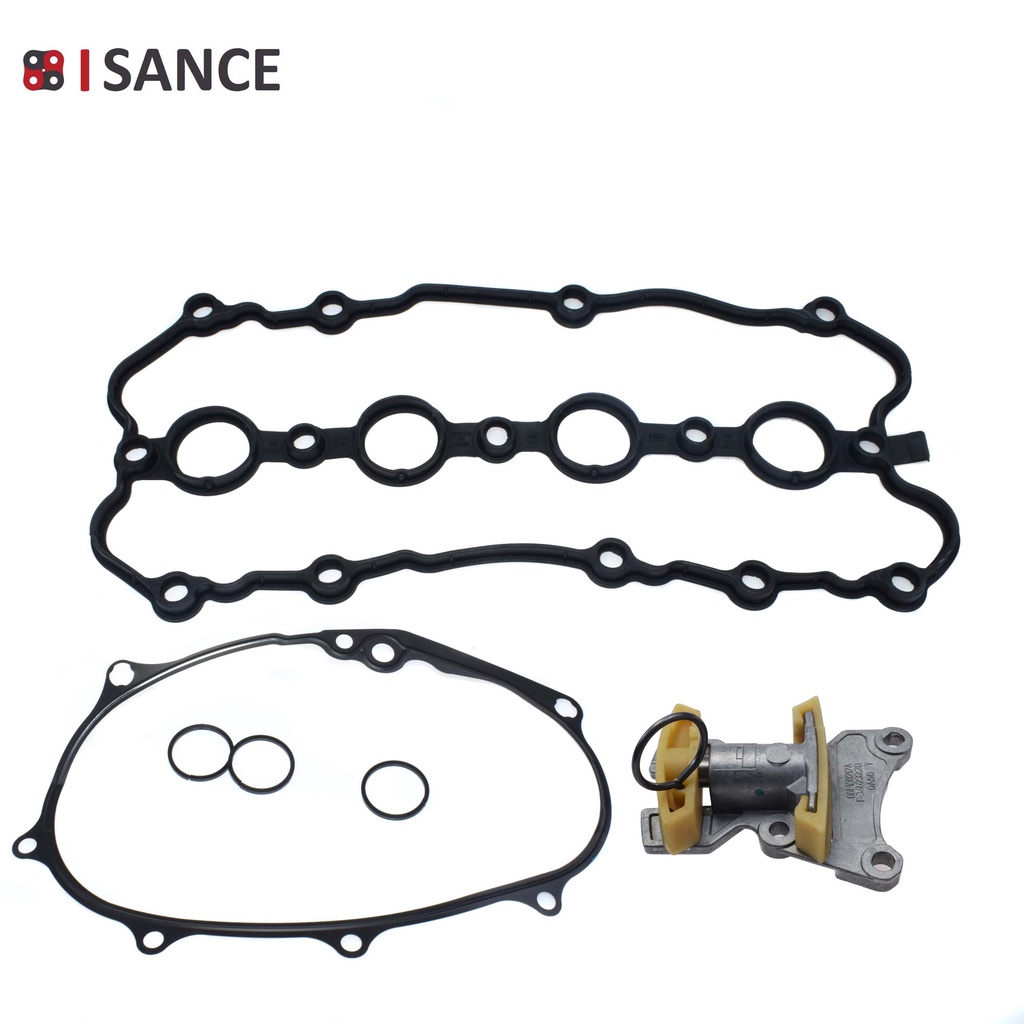 Engine Chain Timing Cover Gasket Seal + Tensioner Kit For 2.0 Audi VW Skoda Seat 06F198107A 06D10312