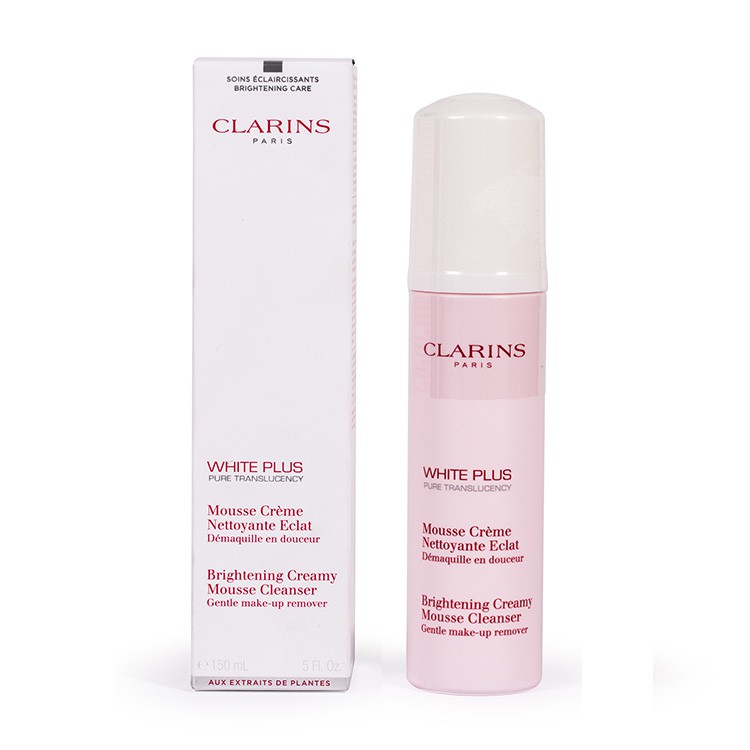 CLARINS White Plus Pure Translucency Brightening Creamy Mousse Cleanser