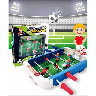 ของเล่นการแข่งขันฟุตบอล(BWJ010)โต๊ะบอล Game Football  สำหรับเด็ก มี 6 ก้านเสา ไว้ควบคุม รุ่น 66899 ขนาด 36.7*35.5*6.3