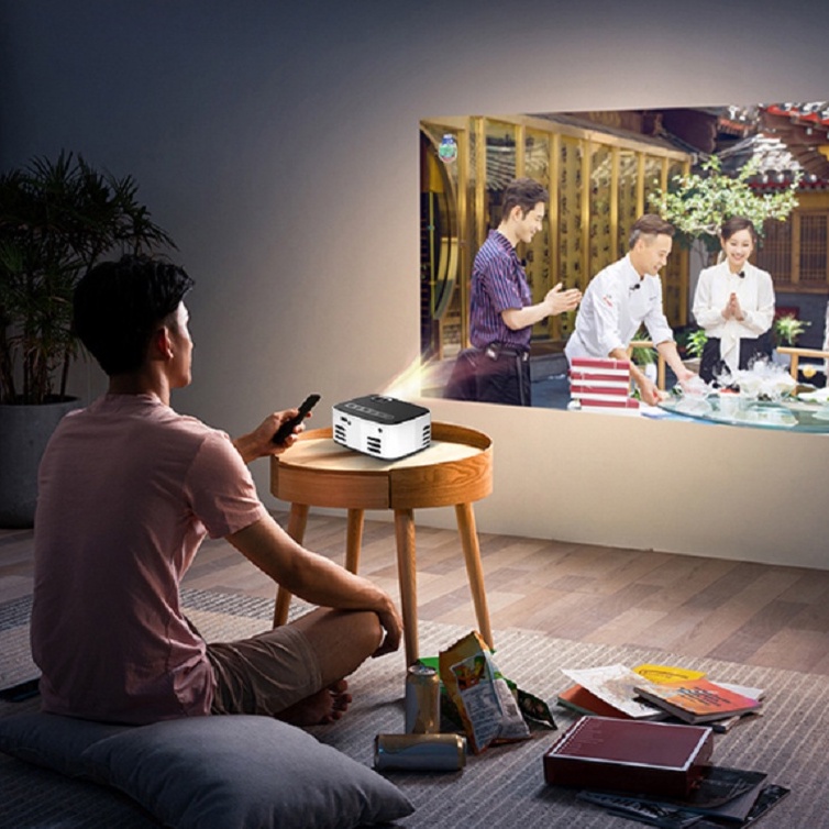 COMELY 1080P HD Projector T20โปรเจคเตอร์ มินิโปรเจคเตอร์ LED lights ...