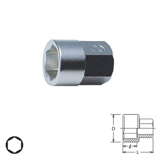 KOKEN #150-10H ลูกบ๊อกฐานหกเหลี่ยม(ฐาน10mm.) 10mm.| MODERTOOLS OFFICIAL