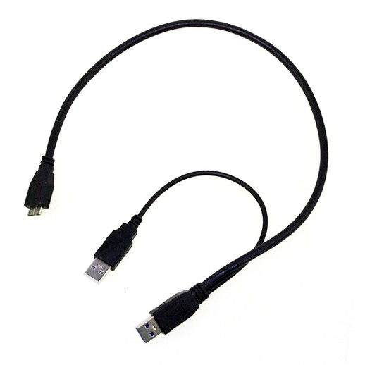 สาย Usb 3.0 External Harddisk 2.5 USB Y-micro ยาว 1เมตร