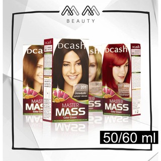 สีย้อมผม ดีแคช มาสเตอร์ แมส คัลเลอร์ ครีม (เลือกสีอินบ๊อกซ์) Dcash Master Mass Color Cream 50/60ml.