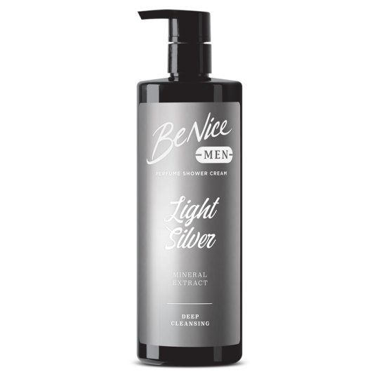 Benice Men Perfume Shower Cream Light Silver 450Ml ครีมอาบน้ำสำหรับผู้ชาย  450 มล. | Shopee Thailand