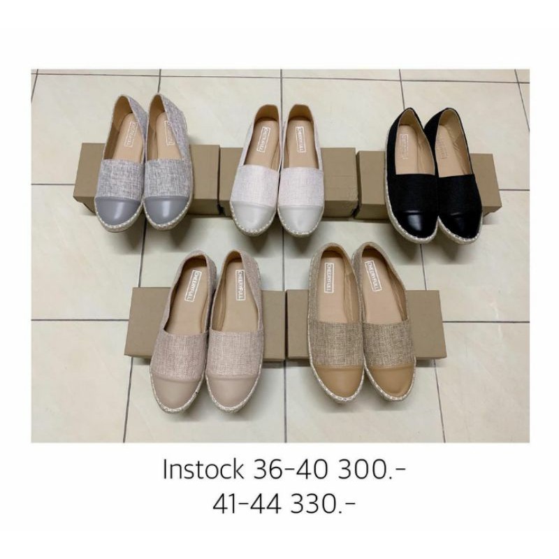 New kung fu size42-44| รองเท้าไซส์ใหญ่ รองเท้าคัทชูผ้าลำลองแนวทูโทน พื้นนุ่ม ใส่สบาย