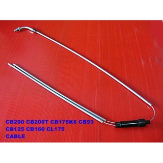 HONDA CB200 CB200T CB175K6 CB93 CB125 CB160 CL175 THROTTLE CABLE "GRADE A"  // สายคันเร่ง มอเตอร์ไซค์ฮอนด้า คุณภาพเยี่ยม