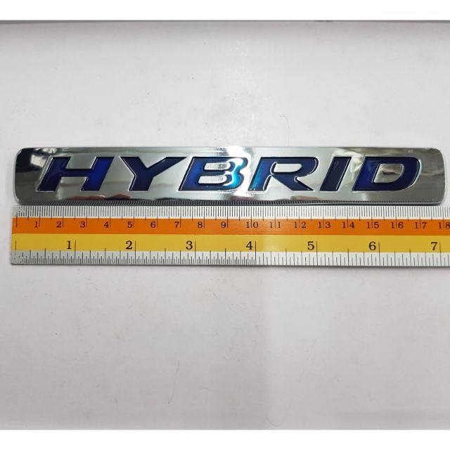 ^Logo Hybrid ของรถ Toyota 18 x 2.5 cm