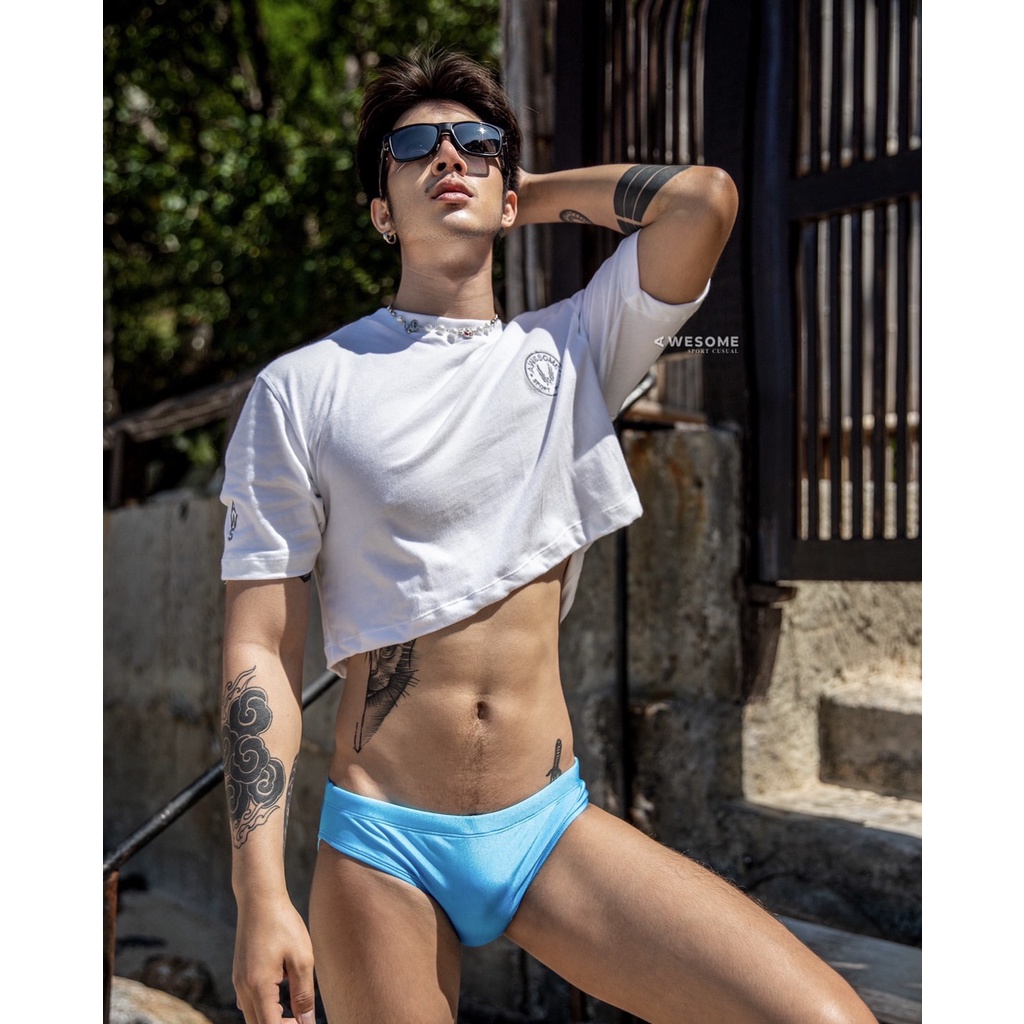 T114 crop top men's Awesome sport