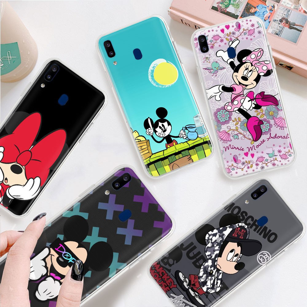 TB71 Mickey Mouse โปร่งใสสําหรับ Realme C15 C20A C25Y C11 C17 7I C21 C3 C25 C21Y C12 C2 C20 C25S Pro