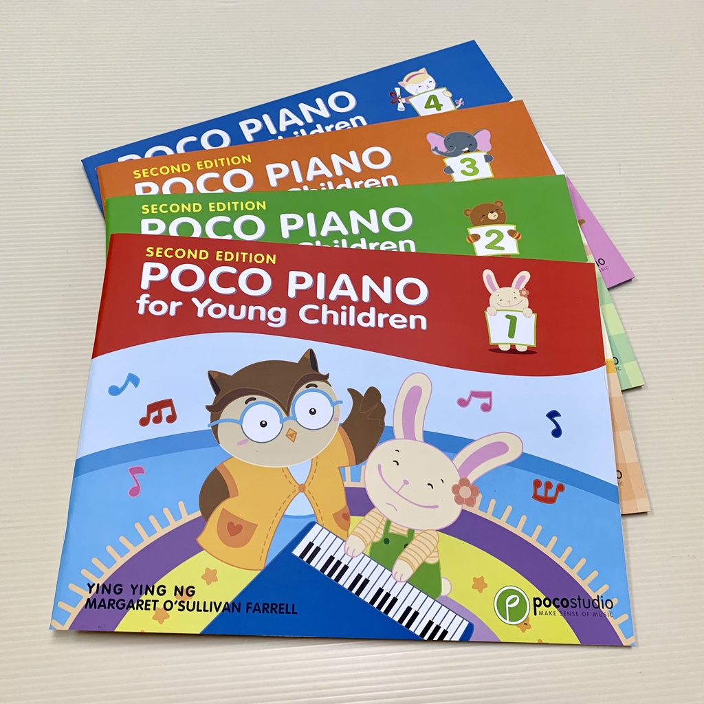 [ใหม่] Poco Piano สําหรับเด็กเล็ก เล่ม 1 - 4 โดย Ying Ying Ng 2nd Edition Poco studio