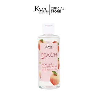 KMA คลีนซิ่ง สูตรน้ำ ทำความสะอาดผิวหน้า อย่างล้ำลึก PEACH ME CLEANSING WATER 195 ml.