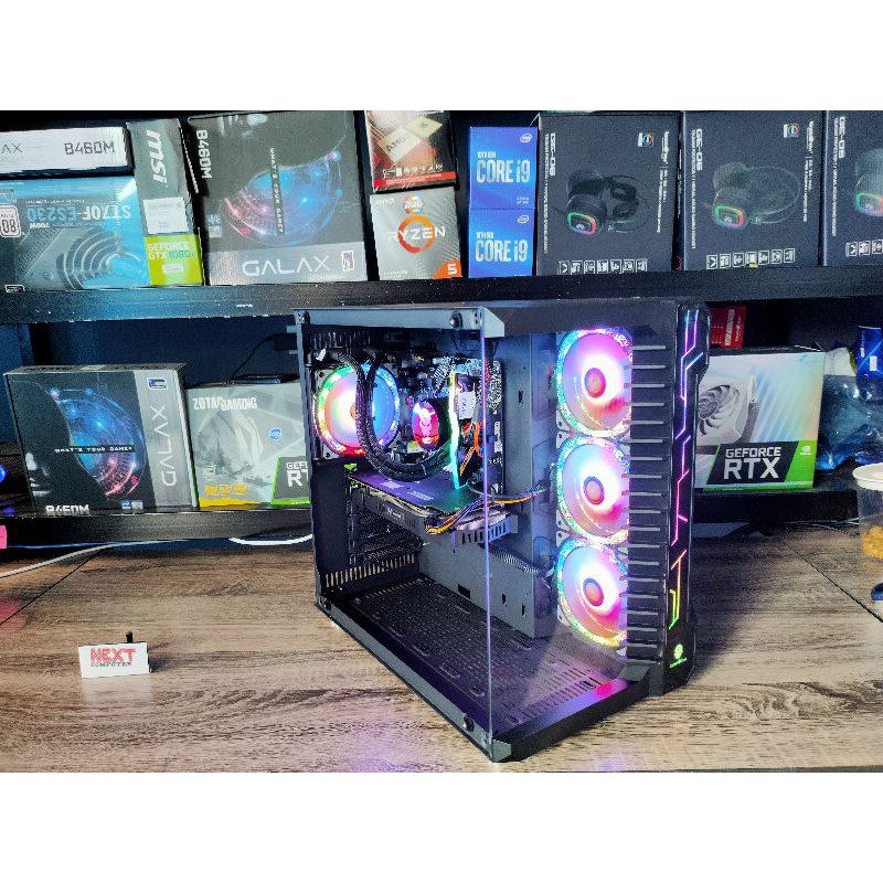 CPU INTEL I5 10400F I RAM 16G RGB I GTX1060 I CASE RGB พร้อมรีโหมดปรับไฟ I SSD 256G