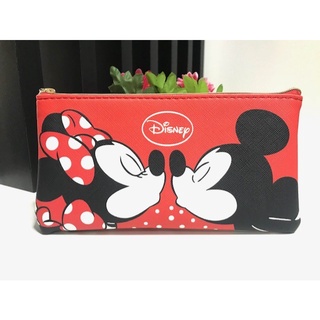 MICKEY MINNIE  กระเป่า กระเป่าใส่แบงค์ ซองซิป ซองโทรศัพท์ ซองกระเป๋าตังค์   ขนาด 19 x 9.5 CM ผลิตจาก หนัง PU    BY PMYL