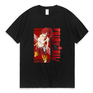 เสื้อยืด พิมพ์ลายอนิเมะ The Man The Anger of Erza Scarlet สไตล์ญี่ปุ่น สําหรับผู้ชาย และผู้หญิง