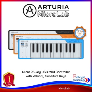 Arturia MicroLab USB MIDI Controller คีย์บอร์ดไม่มีลำโพงในตัว สามารถใช้งานควบคู่กับ Android หรือ Apple iPads ได้ รับประกันศูนย์ไทย 1 ปี