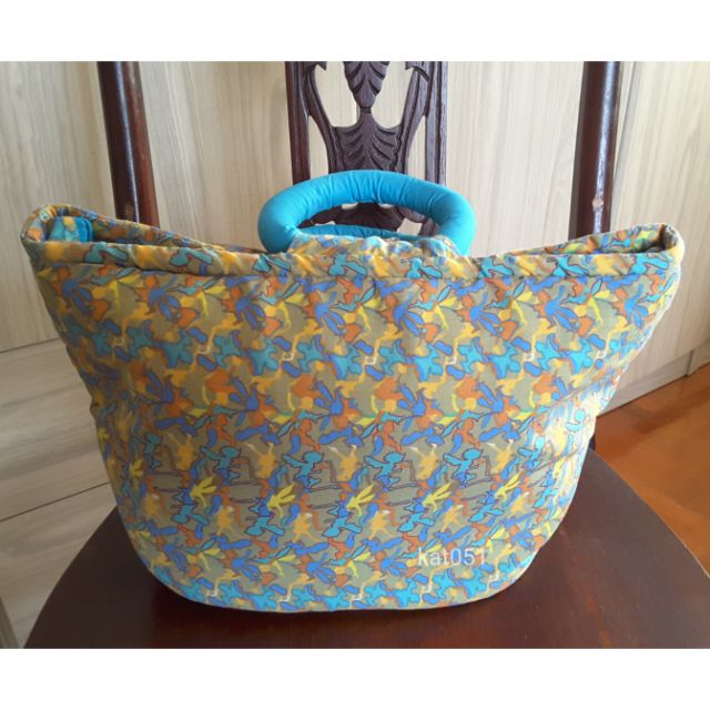 MBA015 กระเป๋าถือ มือ2 สภาพ มือ1 ผ้าคอตตอน มีซับใน จุของได้มาก