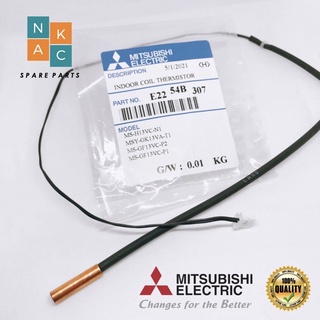 หางเซ็นเซอร์น้ำแข็ง แอร์มิตซู Mitsubishi electric อะไหล่แท้จากศูนย์ E22 54B 307 .