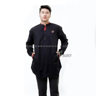 Koko เสื้อผ้าแฟชั่น แขนยาว ลาย KURTA PAKISTAN ELRUMI สําหรับผู้ชายชาวมุสลิม