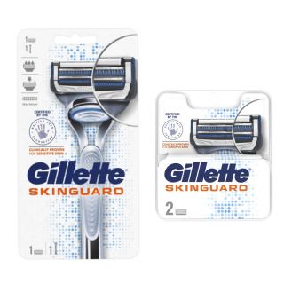 GILLETTE Razor SkinGuard  For Sensitive Skin ใบมีดพร้อมด้าม​ ยิลเลตต์