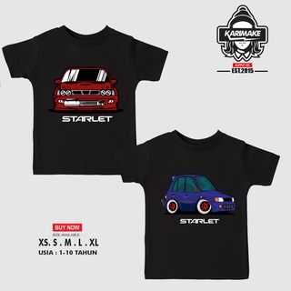 เสื้อยืด ลาย Karimake Toyota Starlet EP82 สําหรับเด็กS-5XL