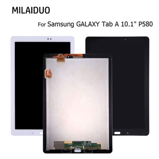 อะไหล่หน้าจอสัมผัส LCD สําหรับ Samsung Galaxy Tab A 10.1 SM-P580 P585 P580