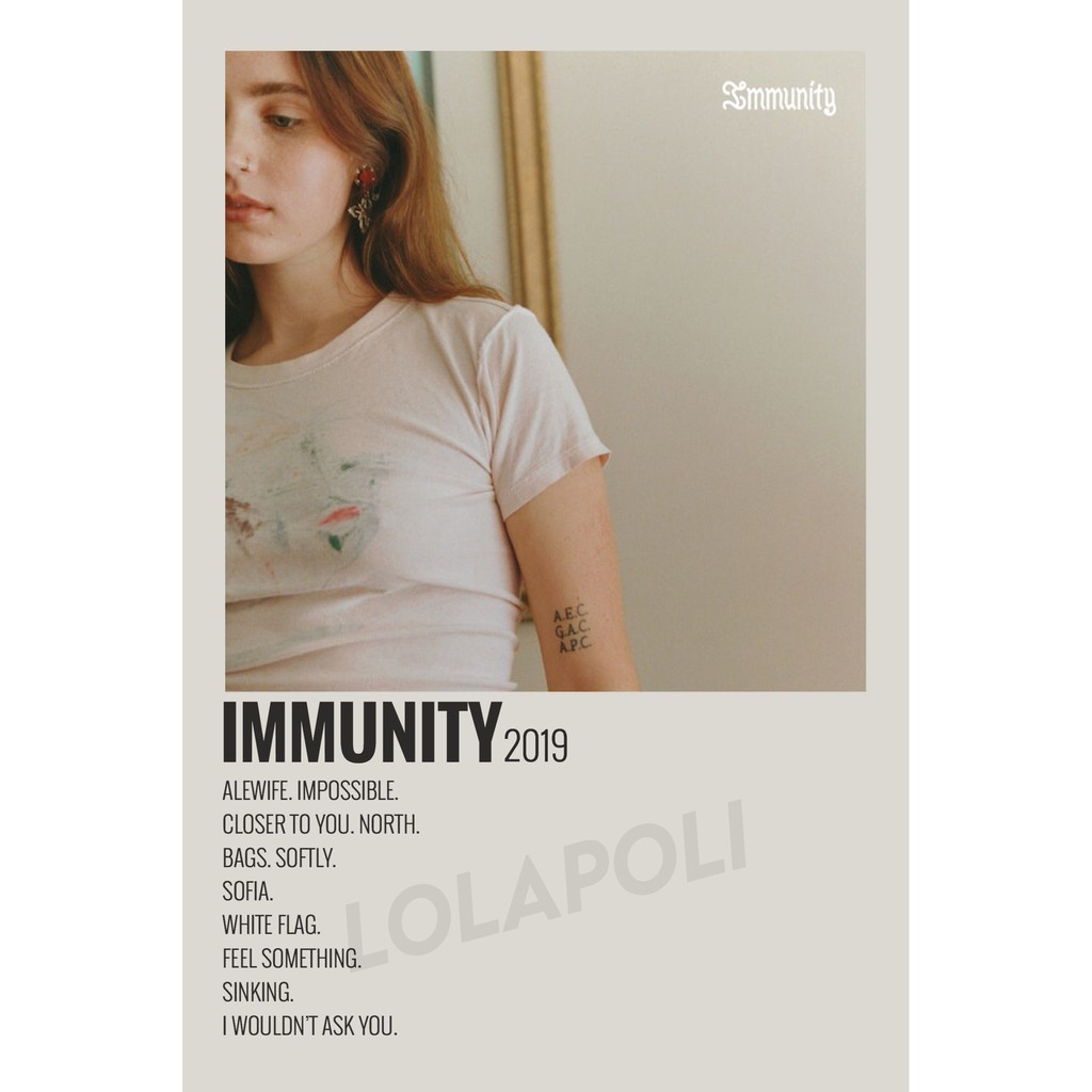 โปสเตอร์ปกอัลบั้ม Immunity - Clairo