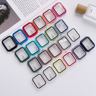 พร้อมส่ง เคสกระจกกันรอย PC Case + ฟิลม์กระจก, สำหรับ Smart Watch Watch Series 6 5 4 SE